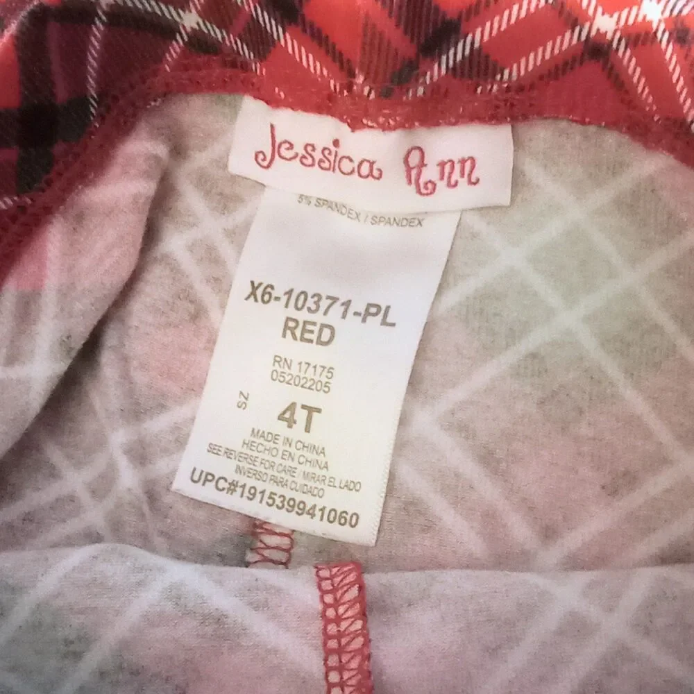 Jessica Ann 2pc Christmas Santa Holiday Outfit sz 4T Girls